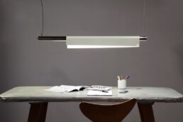 pendant lamp with warm white leds with napkin lampshade for dinner table, kitchen counter, frontdesk and office